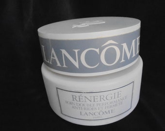 franse vintage reclame artikel van lancome/grote lancome creme pot/doe het zelf lamp te maken/