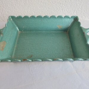 large French vintage enamel soap dish/flowers dish/ country styl soap dish/retro spittoon /antique spittoon/french spittoon