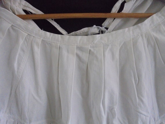 antique French cotton petticoat/petticoat with Dr… - image 4