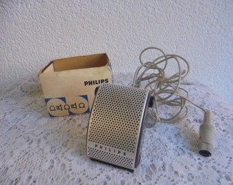philips years 50s retro microphone/microphone with plug/philips microphone