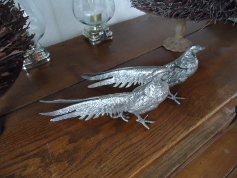 beautiful large solid pheasants torque/home decoratie/shabby chic /paris apartment/christmas table decoratie image 5