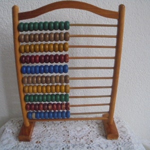 vintage french abacus/french school/1950/children's toys/learning material/Toy collecting