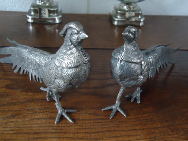 beautiful large solid pheasants torque/home decoratie/shabby chic /paris apartment/christmas table decoratie image 2