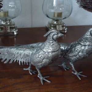 beautiful large solid pheasants torque/home decoratie/shabby chic /paris apartment/christmas table decoratie