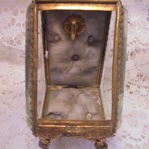 french jewelery box/trinket box/antique watch box/antique trinket box/watch case 19th century/display case/vitrine image 4