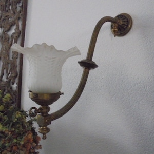 French vintage bronze wall light/pendant light/ca 1930/paris apartment/shabby chic home decor