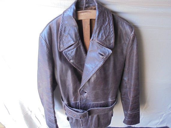 midcentury motorcycle jacket from the 60s / leathe