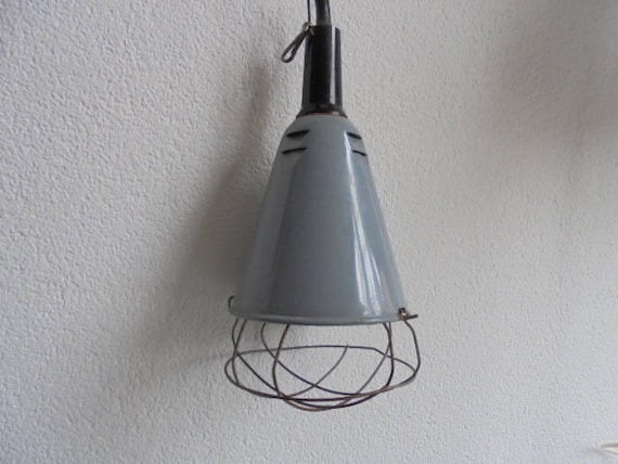 Benadering Verlating zien Franse vintage industriele lamp/werkbank lamp/franse fabriek - Etsy België