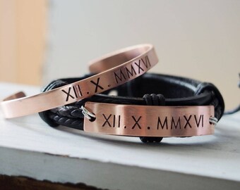 Couples bracelets, personalized couples bracelets, custom couples bracelet, anniversary gift boyfriend girlfriend, Christmas gift for him