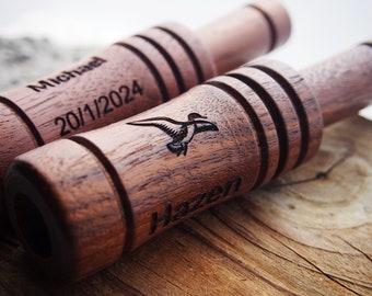 Duck hunting gifts, Quality Wood Duck Call, Custom Duck call, engraved, custom engraved duck call, kids, duck hunting, flying duck, men gift