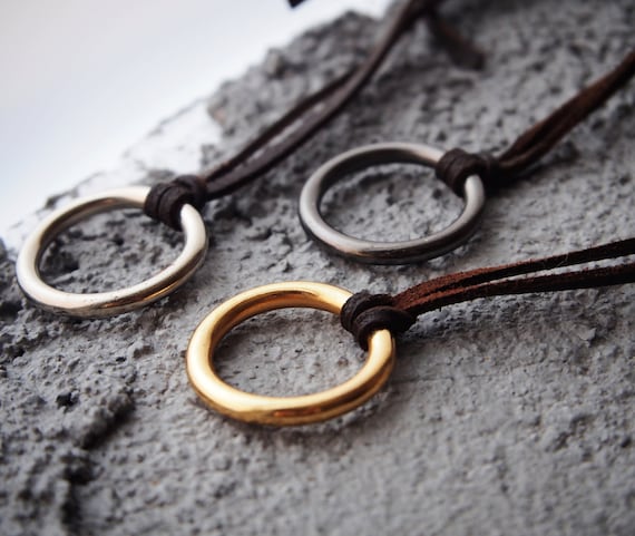 Leather Cord Necklace for Women Men Pendant Necklace for Men Women