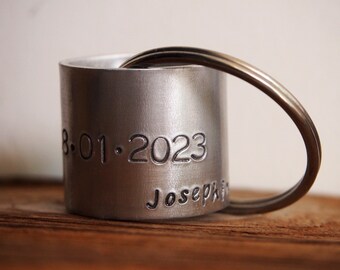 Personalized Gift for Men, Duck hunting Gift keychain, duck hunting keychain, baby, date, wedding, name, mens gift, dad, custom mens gift
