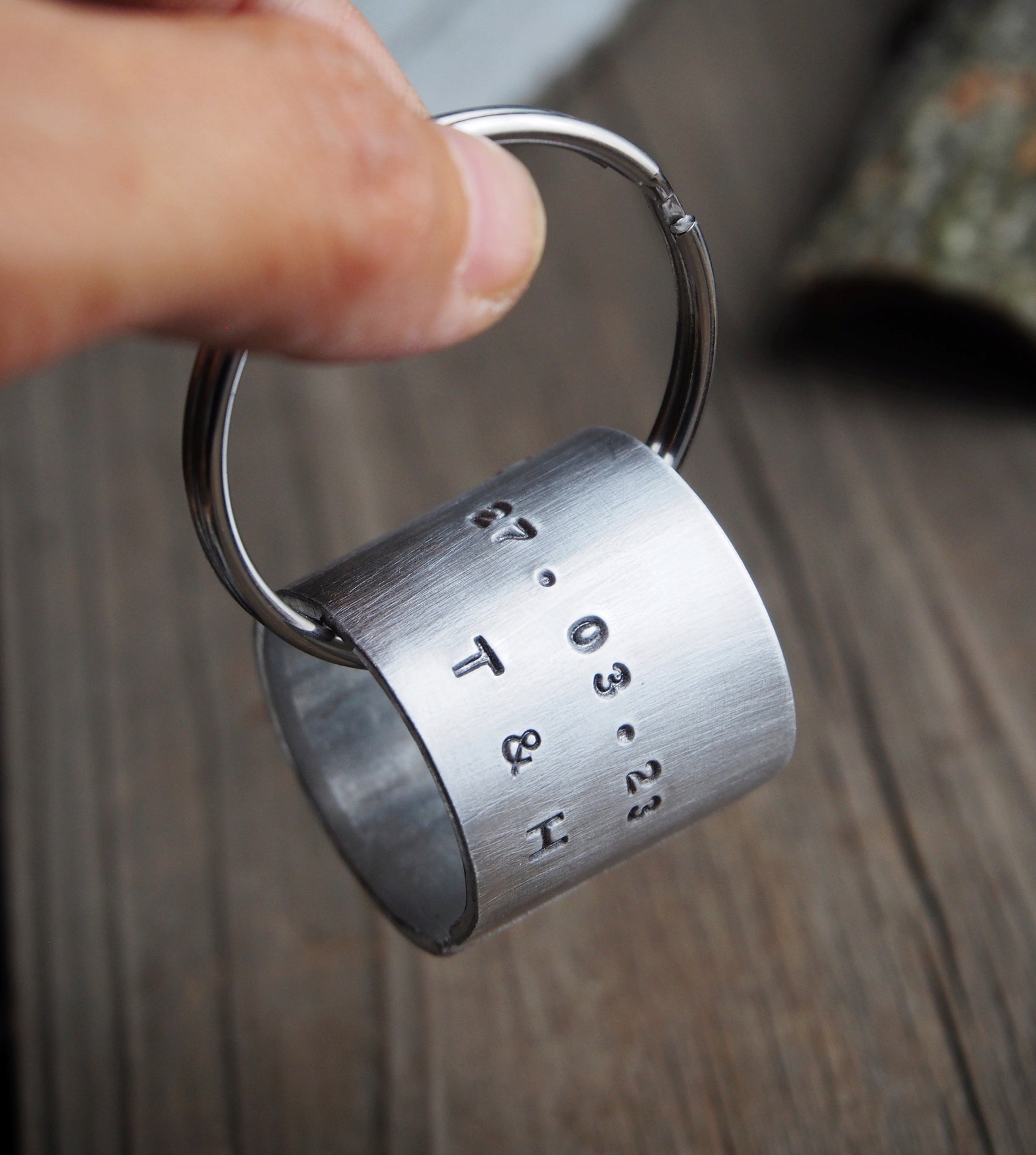 Duck Hunting Bands Keychain Custom Engraved Bands Keychain Etsy