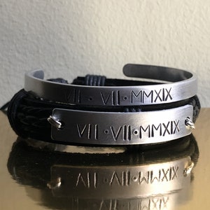 Pulseras a juego para parejas Aniversario, pareja a juego, pulseras de pareja, pulsera de novia novio, su, pulsera personalizada