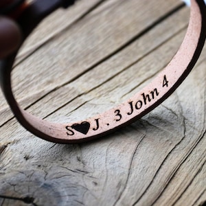 Personalized Secret Message Bracelet, Couple Name Bracelet, Custom engraved bracelet, inside message, real leather, men, women, gift