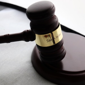 Personalized Engraved wooden Gavel, Personalized Wood Gavel, Engraved Gold Band, Wooden, Judge&#39;s, Custom lawyer gavel, Graduates, Gavel Set