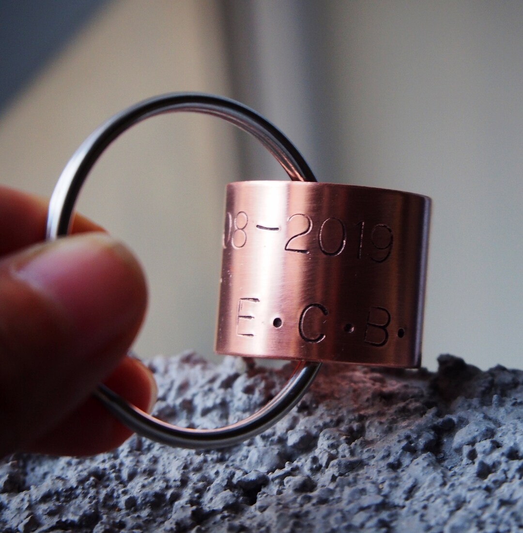 Duck Bands Keychain, Mens Duck Hunting Gifts, Handmade, Kids, Name