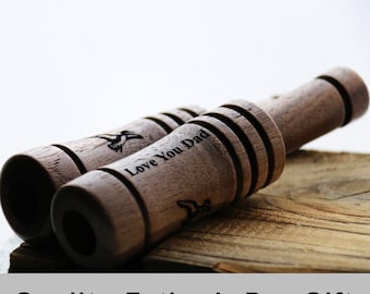 Regalo per PAPÀ/Richiamo per anatre in legno di noce di alta qualità per papà, regalo per la caccia alle anatre, richiamo per anatre, richiamo per la caccia alle anatre, amante dei cacciatori, donne, regalo per lui