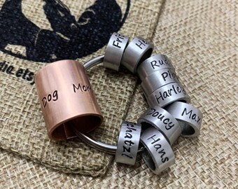 Dog Mom Gift/ Personalized Duck hunting BANDED Keychain, Custom duck hunting Gift,  duck hunting Gifts, names, kids, dad, dog names,Men Gift