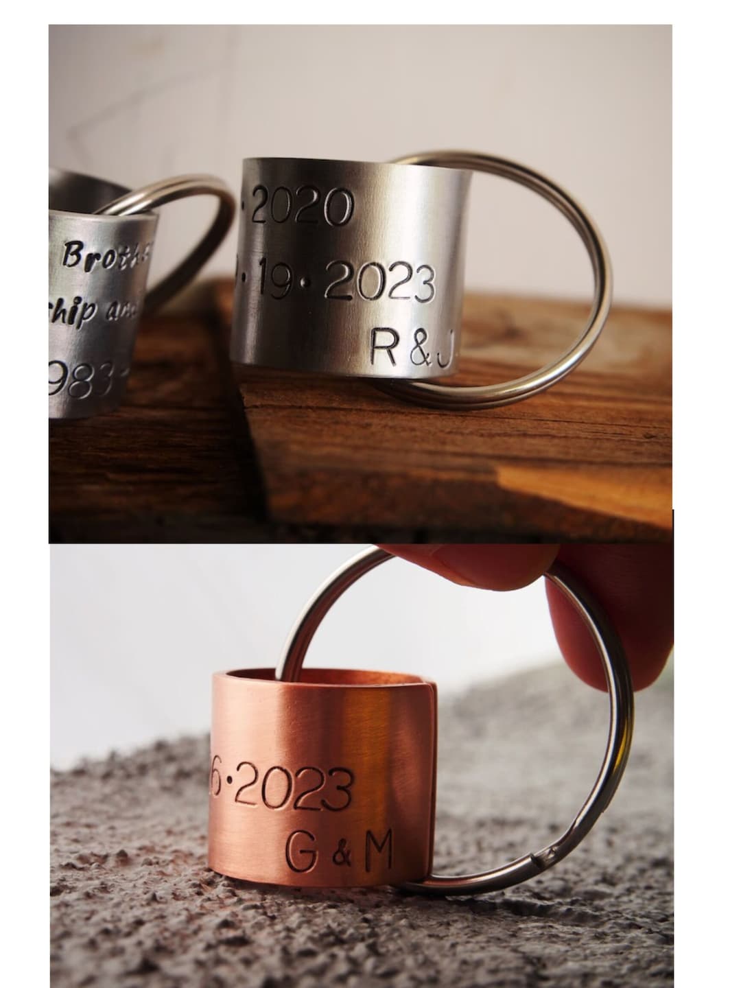 Personalized Mens Gifts, Duck Hunting Gifts, Duck Bands Keychain, Duck