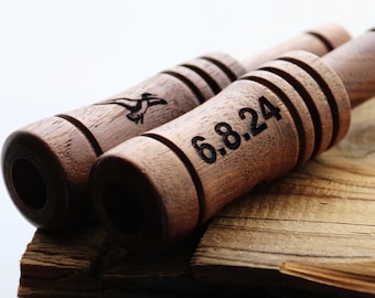 Regalo per anniversario di caccia, richiamo personalizzato per anatre, regali per la caccia alle anatre, uomini, padre, marito, regalo, personalizzato, richiamo per anatre, regalo per tiro al piattello per ragazzi