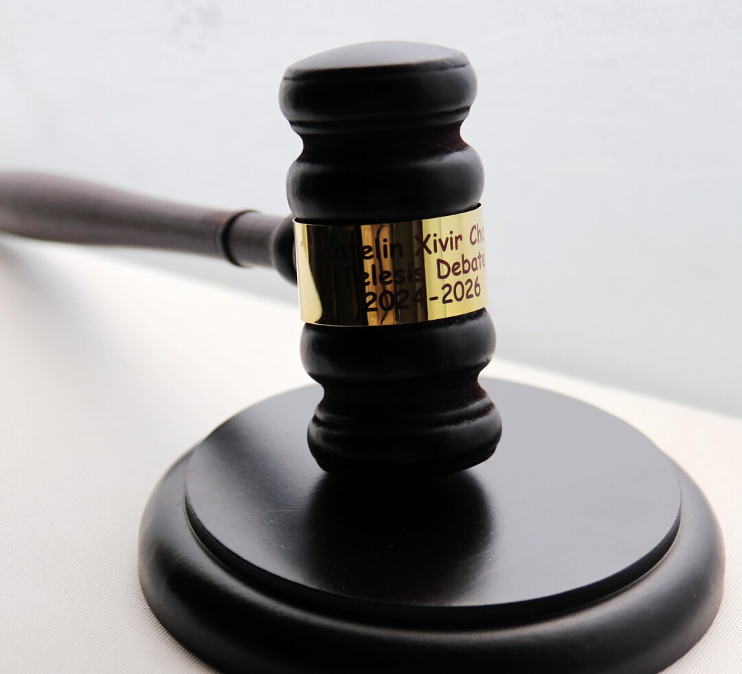 Custom Engraved Gavel, Gavels, Personalized Wood Gavel Set, Engraved ...