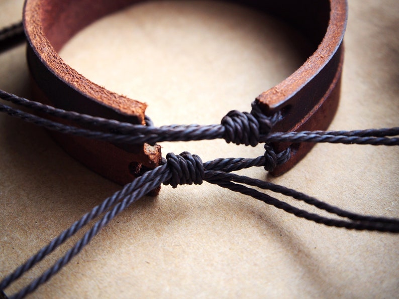 Secret message Bracelets, Mens inside Leather Bracelets, Black Leather engraved, Gift for Men, Gift For Him, Personalized Leather Bracelet image 9