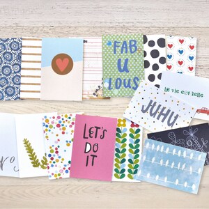 16 Journalkarten Journaling Cards Setcards Pocket Letter Smash Cards Planner Scrapbooking