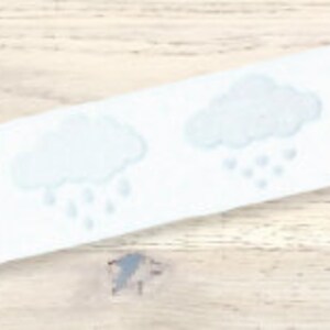 Masking Tape Washi Tape Deco Tape Clouds Scrapbooking Journaling image 2