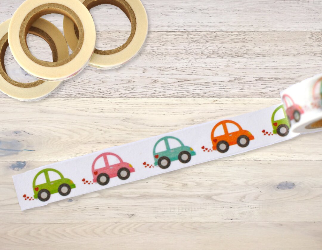 Masking Tape Washi Tape Deco Tape Cars Scrapbooking Journaling Etsy