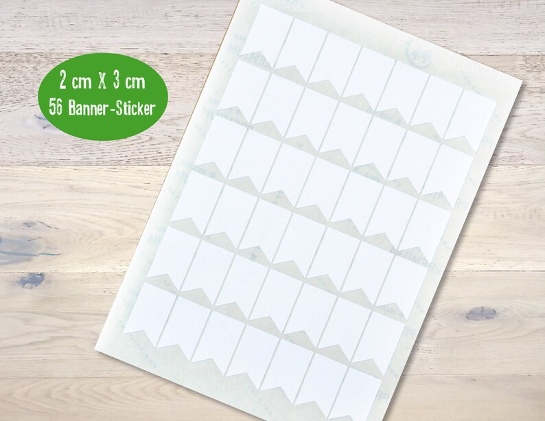 56 White Banner Stickers Scrapbooking Journaling Card Making Etsy