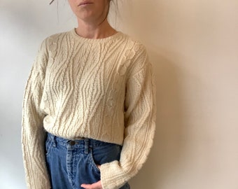 cream wool jumper womens