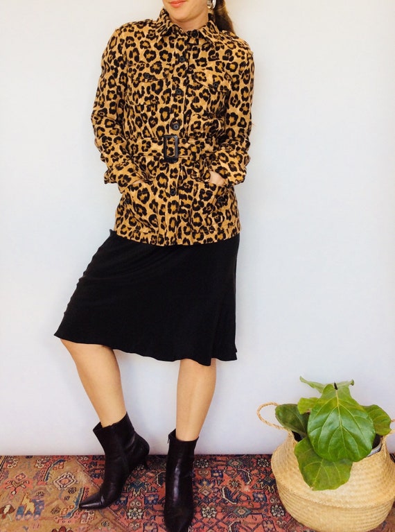 Animal print jacket animal print coat cheetah pri… - image 2