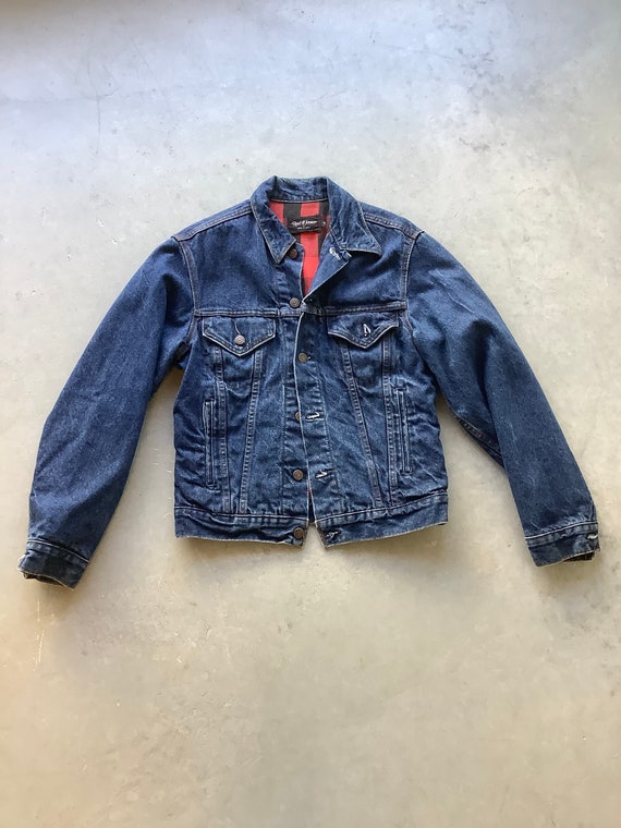 Vintage denim lined coat vintage denim jacket line