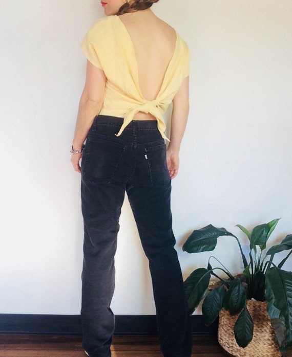 Vintage levi corduroy pants Vintage high waisted p