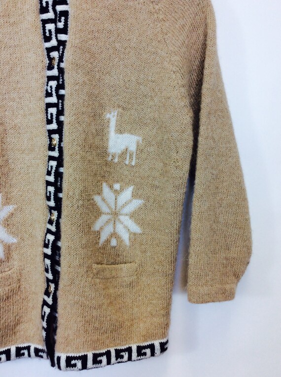 Vintage Alpaca sweater vintage alpaca cardigan sw… - image 4