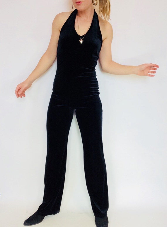 Velvet onepiece small halter onepiece size small o