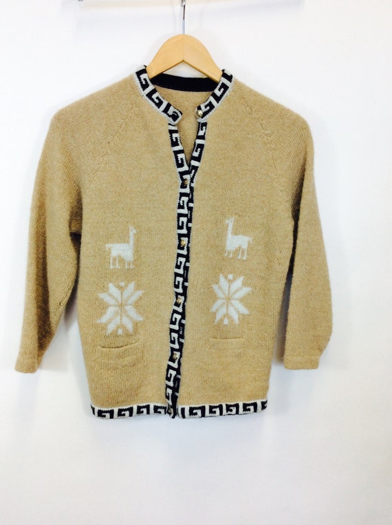 Vintage Alpaca sweater vintage alpaca cardigan sw… - image 3