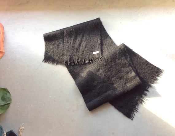 Black mohair scarf vintage mohair scarf vintage wo