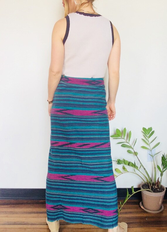 ikat maxi skirt