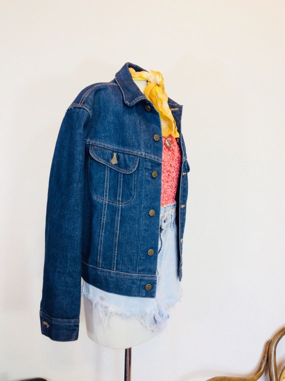 Lee denim jacket vintage lee jean womens denim ja… - image 5