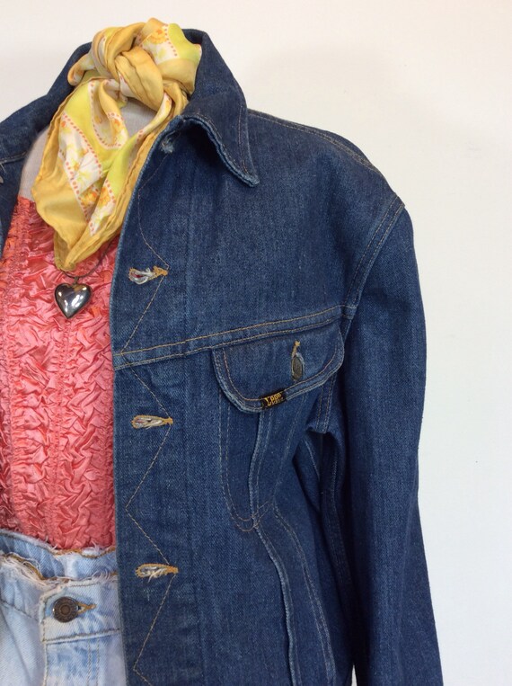 Lee denim jacket vintage lee jean womens denim ja… - image 4