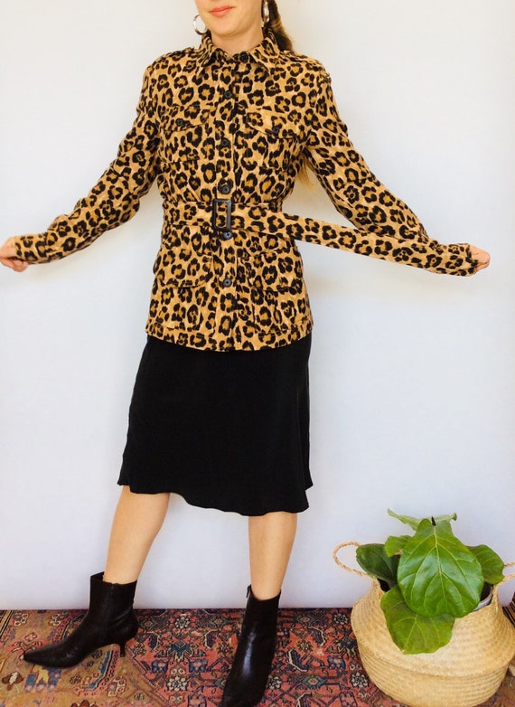 Animal print jacket animal print coat cheetah pri… - image 3