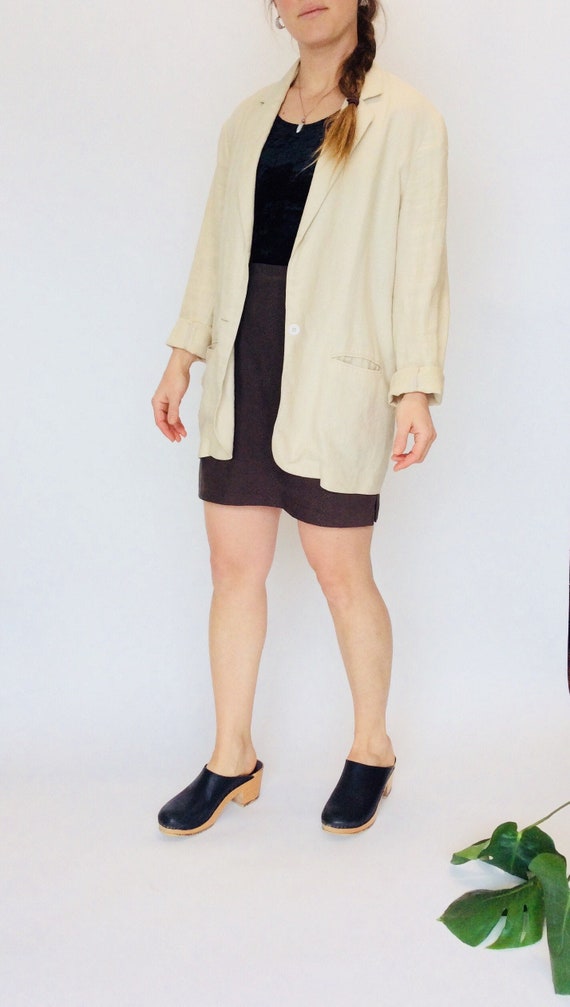 Vintage linen jacket vintage linen duster jacket o