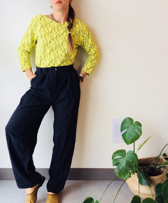Chartreuse shirt 90s chartreuse top neon shirt 90s