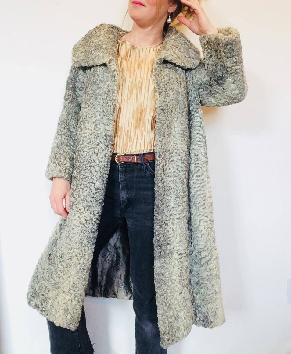 Grey Persian Lamb Coat Grey Persian 