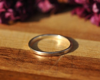 Thin silver ring - Simple ring - Stack ring - Stackable ring - Sterling silver ring - Stacking ring