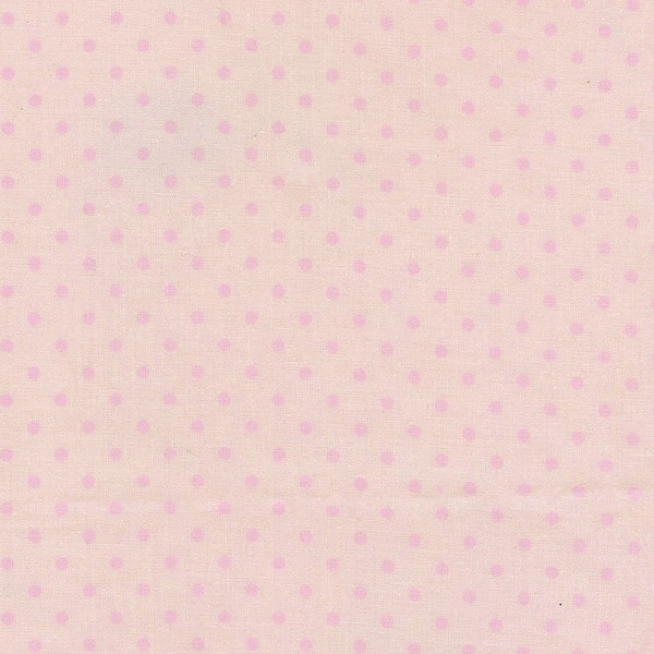 PINK POLKA DOTS on pink tone on tone cotton fabric, Timeless Treasures fabric, 1/8" dots, polka dot fabric, "Carnation" dotty fabric!
