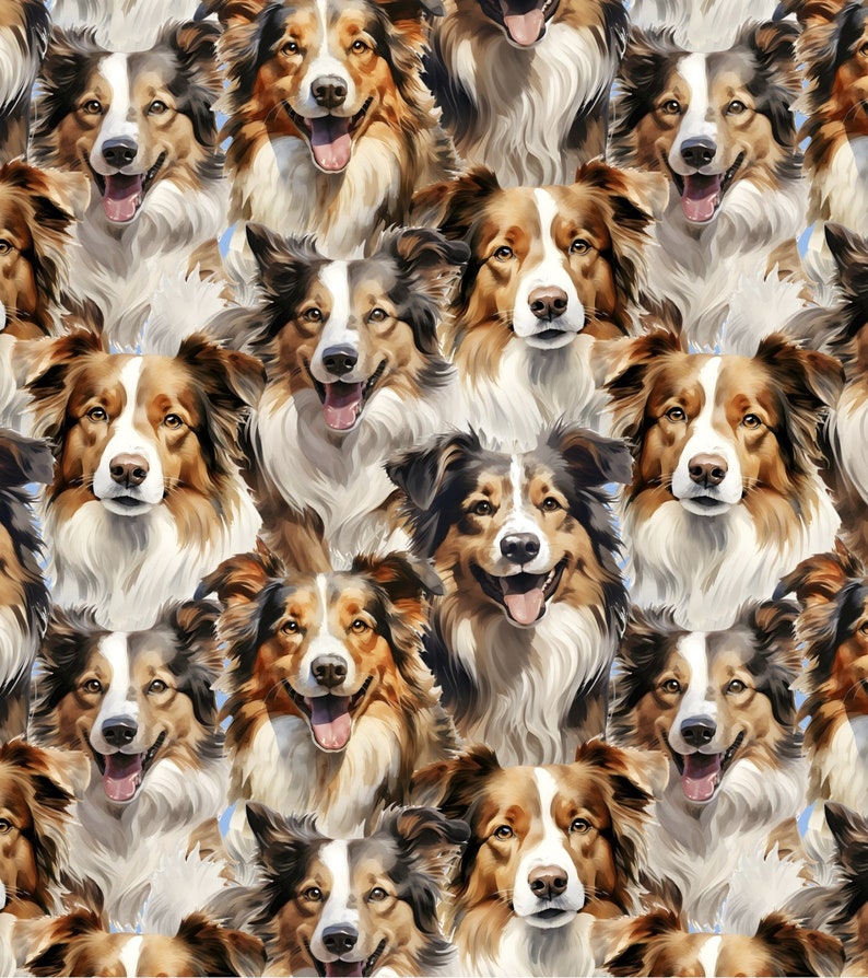 DOG BREEDS Collies, Chihuahuas, French Bulldogs Cotton Fabrics, David ...