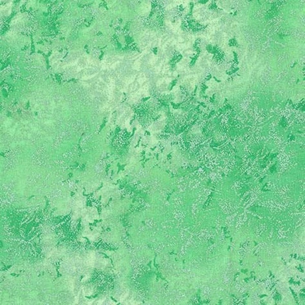 JULEP Green FAIRY FROST cotton fabric, Michael Miller, 100% cotton fabric, green blender fabric, pearlized metallic fabric!